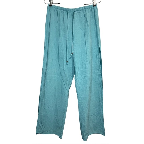 Swim Cover Up Beach or Pool Pants with Leg Slits - Picture 1 of 4